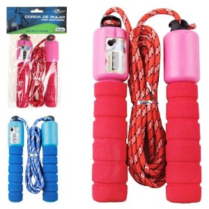 Corda De Pular Com Contador Exercício Ajustável 2.50m Sortida