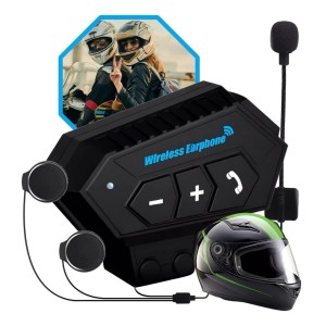 Fone De Ouvido Capacete Moto Bluetooth Sem Fio Prova De Água