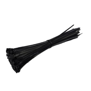 Kit C/ 100 UN Abracadeira Em Nylon 7.6x200mm Pt Enforca Gato