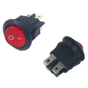 Chave Gangorra ON-OFF 4P Vermelha KCD1-101-5-W