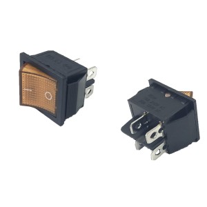 Chave Gangorra ON-OFF 4P Amarela KCD2-201NB