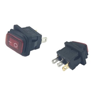 Chave Gangorra ON-OFF 3P Vermelha KCD2-6101N-3 A Prova Dagua