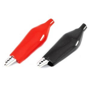 Par Garra Jacaré Tamanho 35mm Com Capa Preto/Vermelho