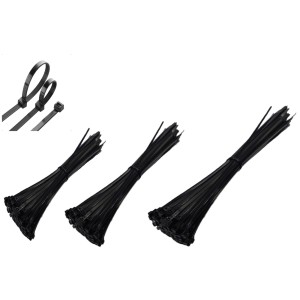 Kit C/ 300 UN Abracadeira Em Nylon Enforca Gato Com 3 Tamanhos