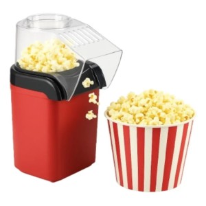 Pipoqueira Eletrica Sem Oleo Pipoca 110v Ar Quente Cinema Vermelha