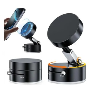 Suporte Magnéticos Celular Removível Com Ventosa Sucção