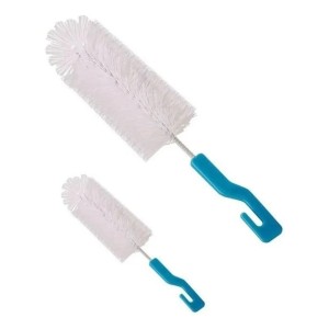 Kit Escova Mamadeira E Bico Higienização 2pcs Azul