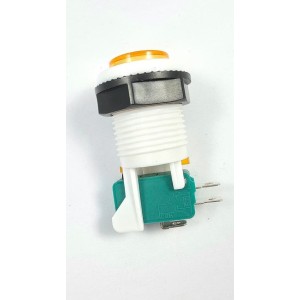 Chave Push Button Botão Pbs-29 Arcade Jukebox Fliperama Amarelo