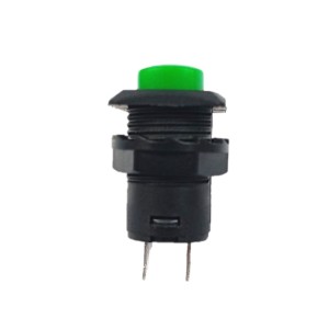 Chave Push Button ON-OFF-( ON ) NA Verde Sem Trava DS225